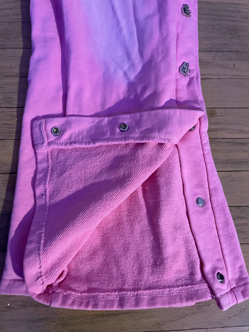 Pink Snap Button Sweatpants - photo 3