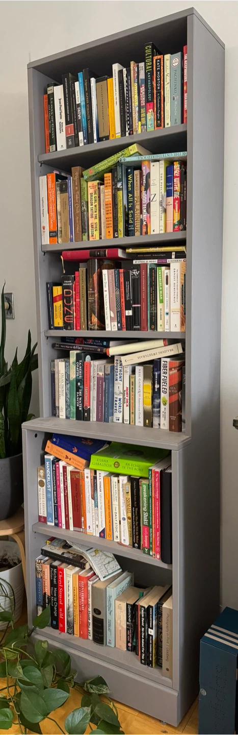 Gray 2-Piece Bookcase - photo 2
