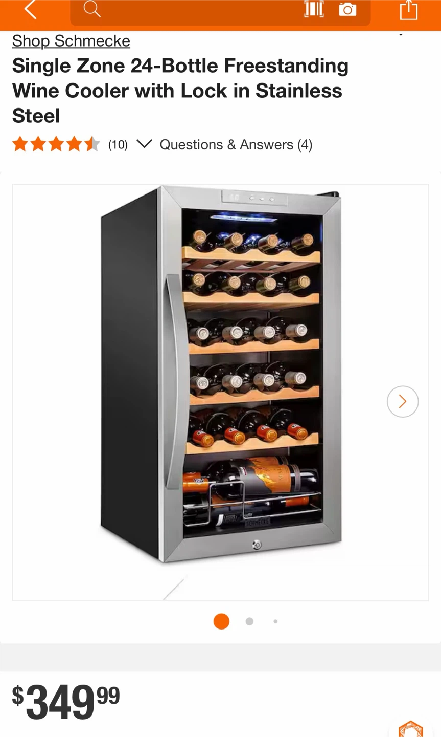 Schmecke Single Zone 24-Bottle Wine Cooler