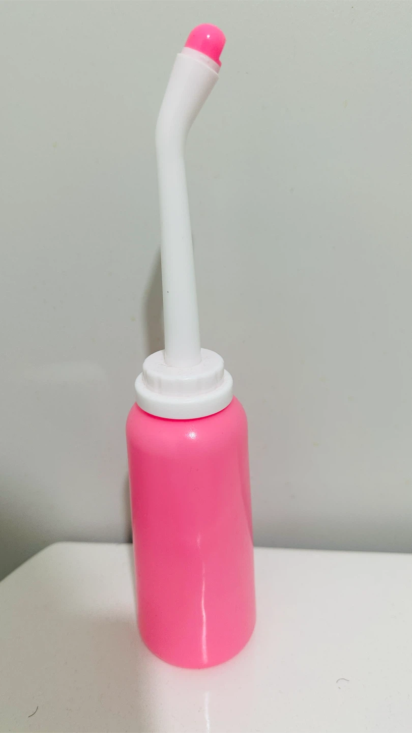 Pink Bidet postpartum care Bottle with Applicator