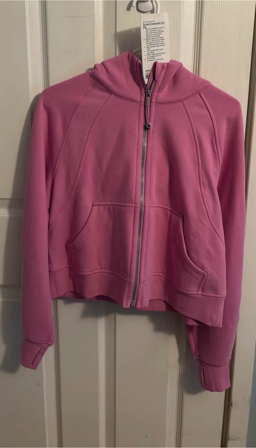 Lululemon scuba size Xs/s dahlia mauve full zip still have tags