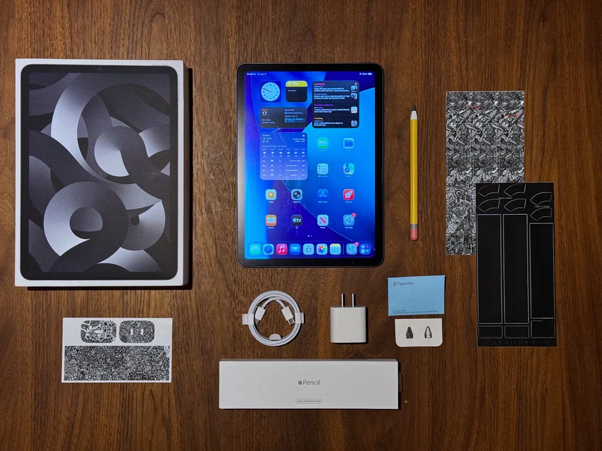 iPad Air (5th Gen, 64GB, M1 Chip) + Apple Pencil 2