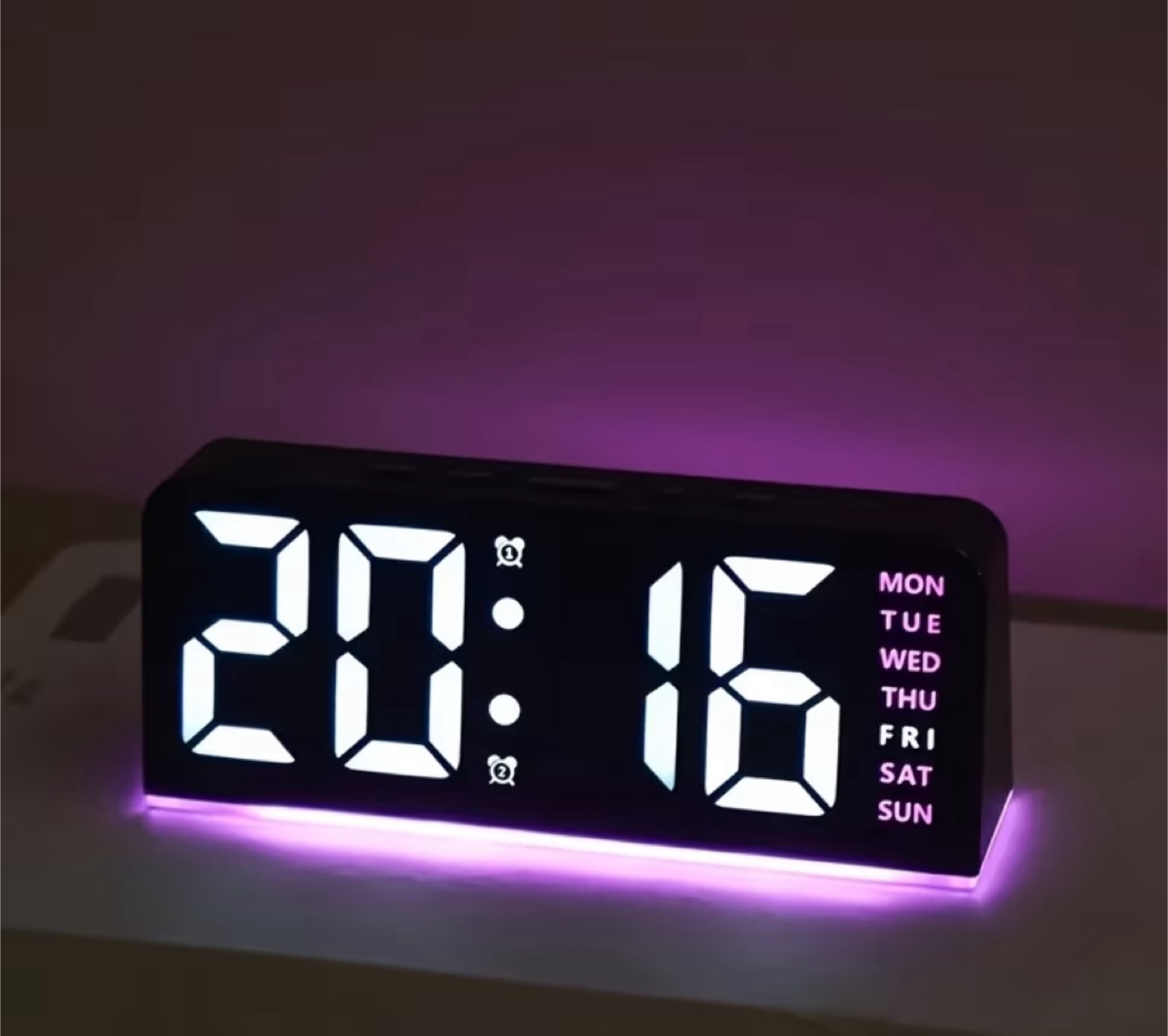 Digital Alarm Clock with LED Display - photo 2