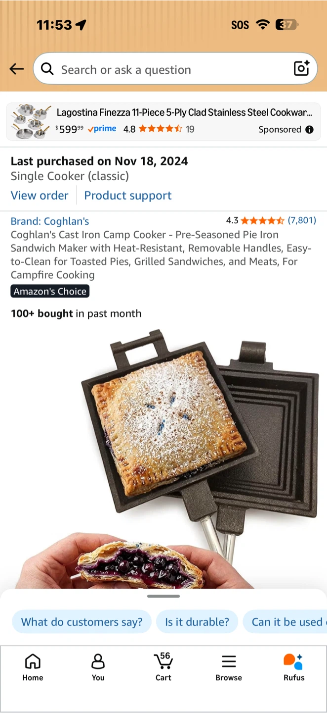 Coghlan's Camp Cooker Grille-Sandwich Maker