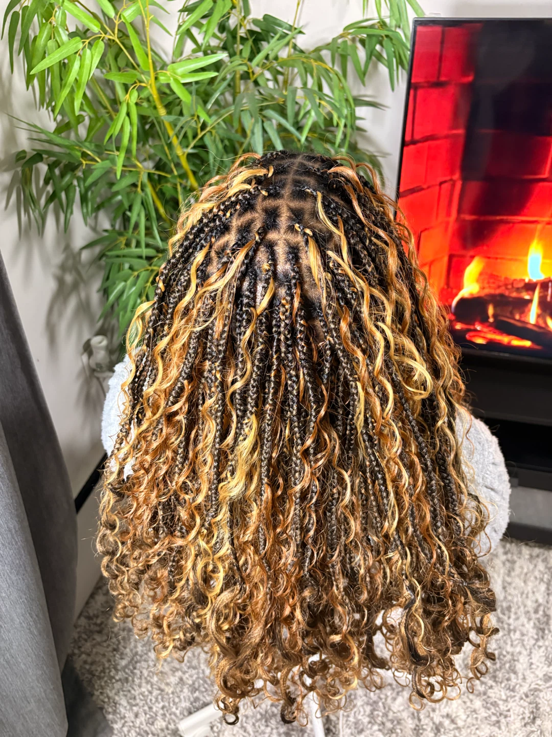Boho Braids with Curly Ends - photo 2