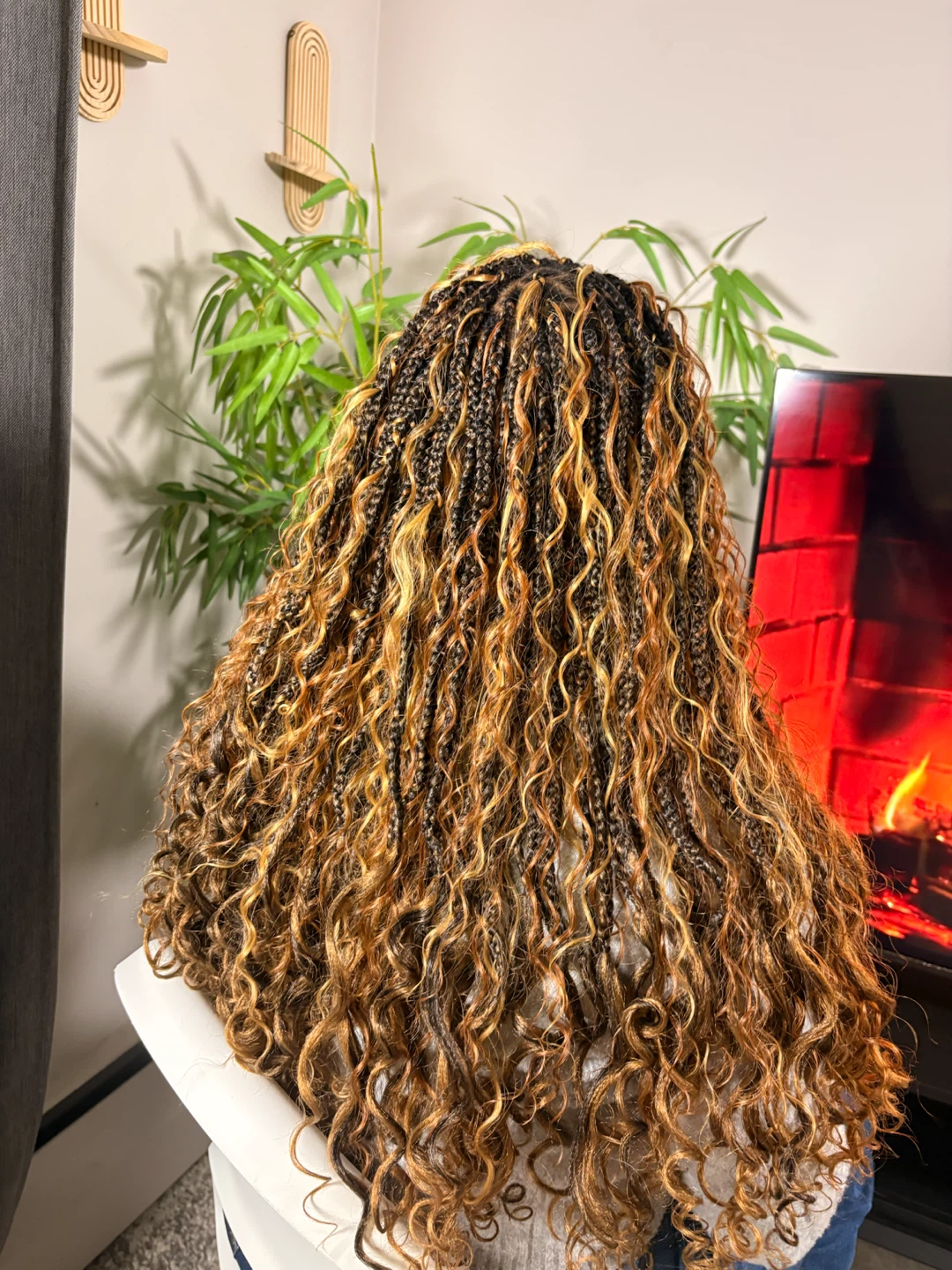 Boho Braids with Curly Ends - photo 3