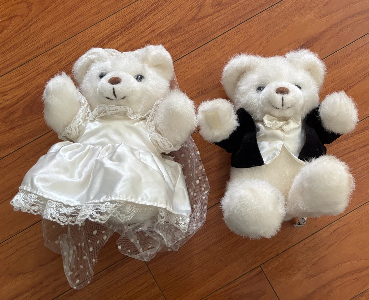 Wedding Bride & Groom Teddy Bears by Parkdale Novelty - photo 3
