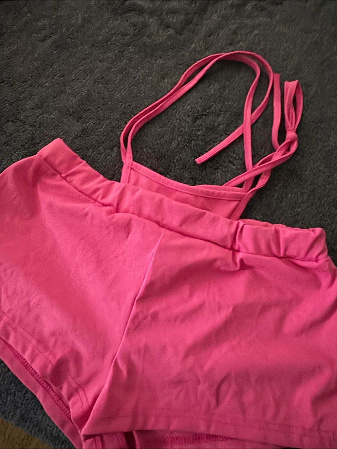 Juicy “Fun” Hot Pink Rhinestone Shorts - photo 3