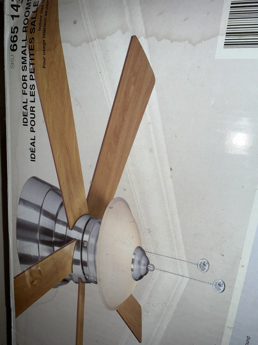 Ceiling Fan with Wood Blades