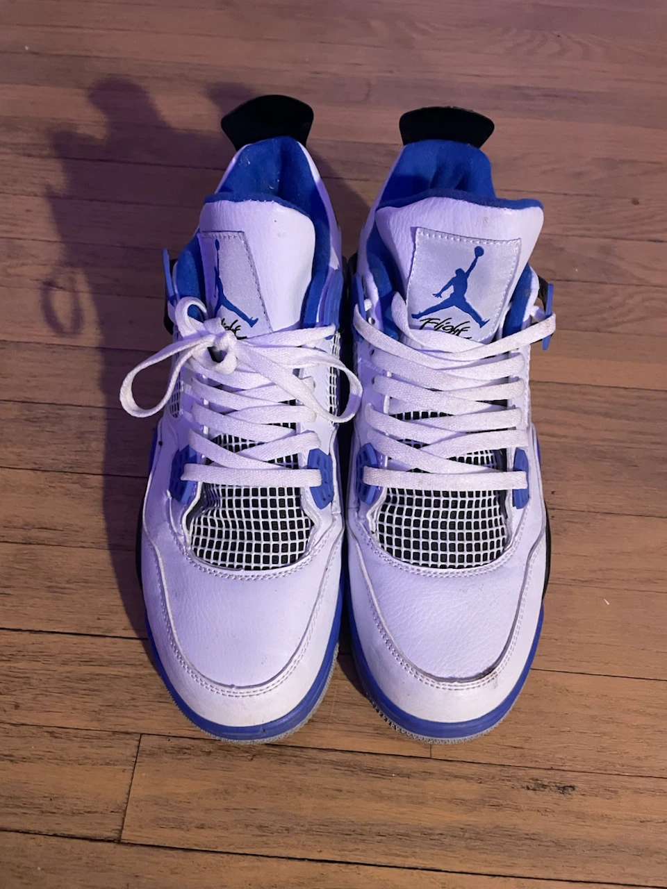 Air Jordan 4 "White & Blue" Sneakers - photo 2