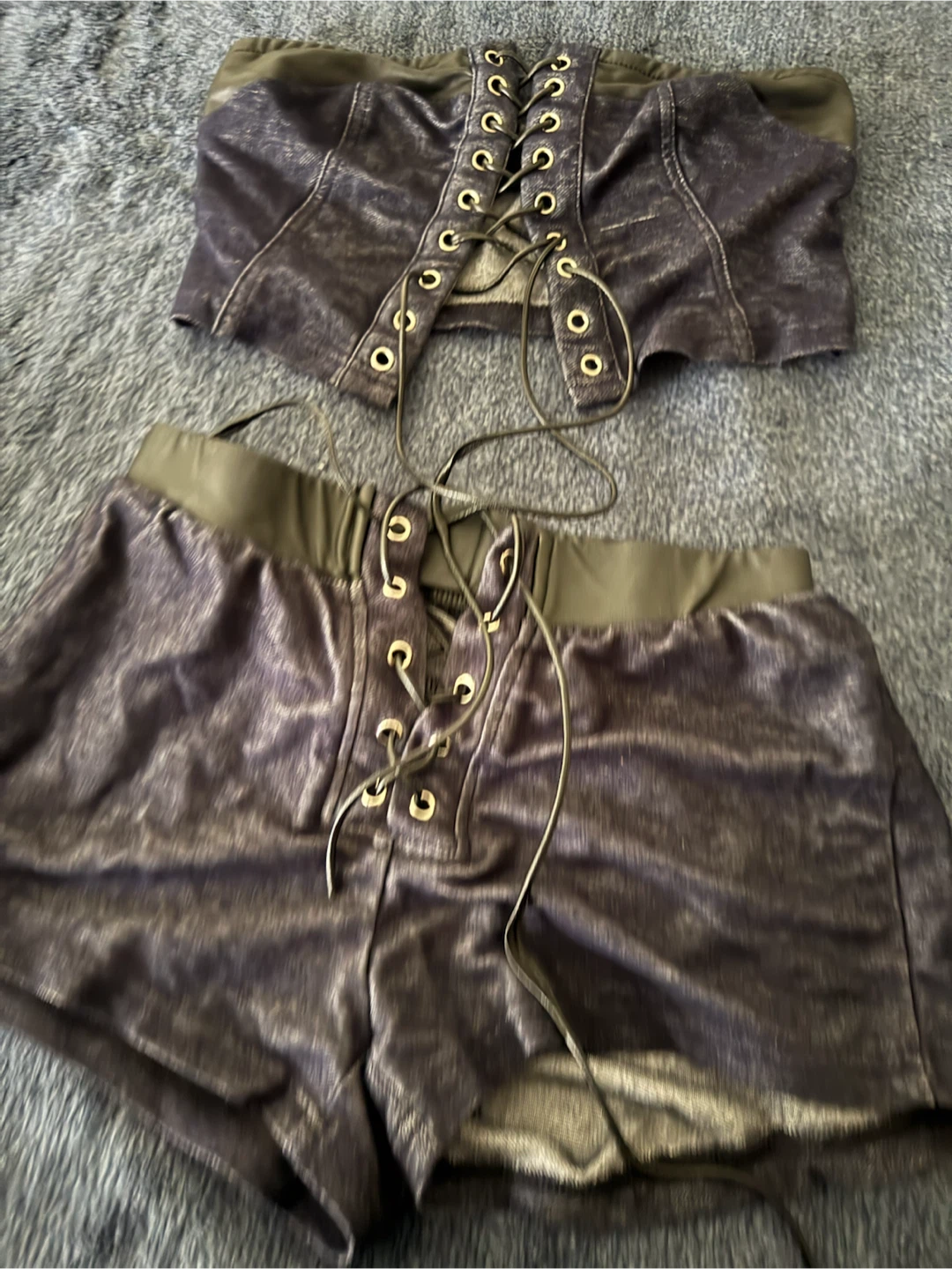 Lace-Up Top and Shorts Set - SALE - photo 2