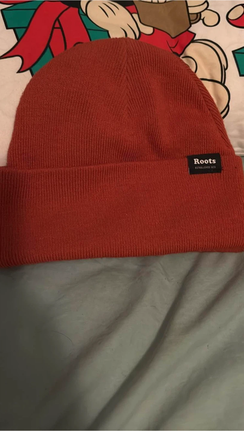 Roots burnt orange beanie
