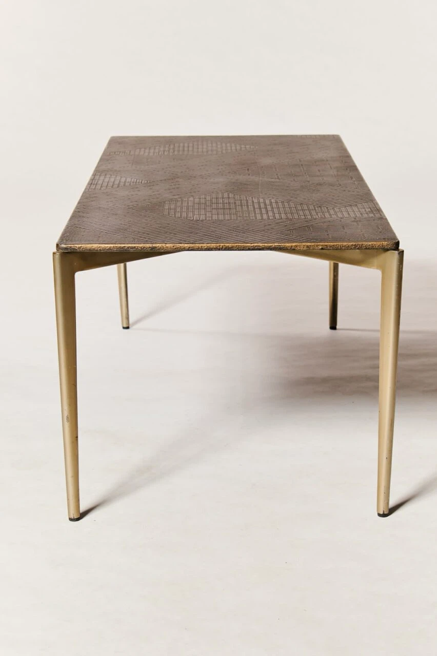 West Elm Rectangular Coffee Table with Geometric Pattern - photo 2