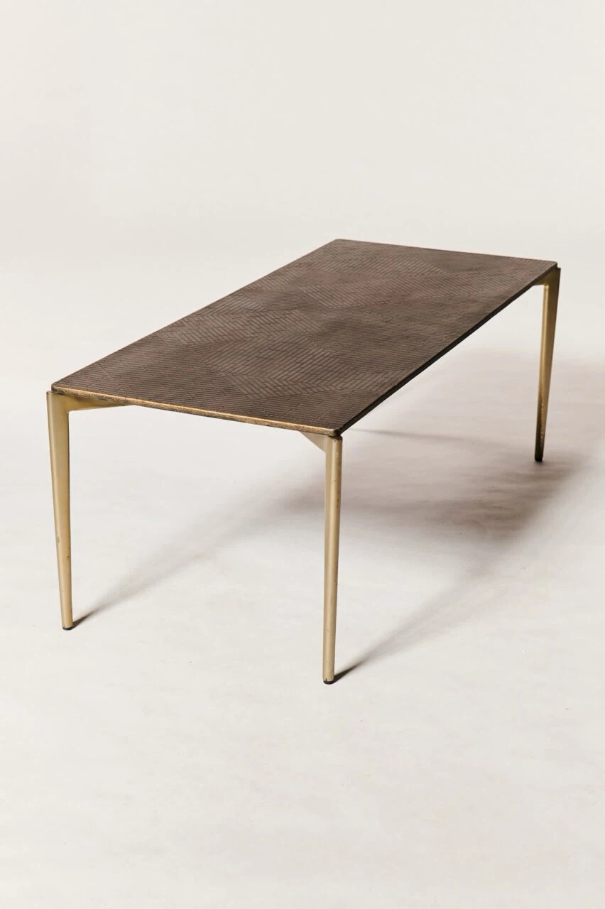 West Elm Rectangular Coffee Table with Geometric Pattern - photo 4