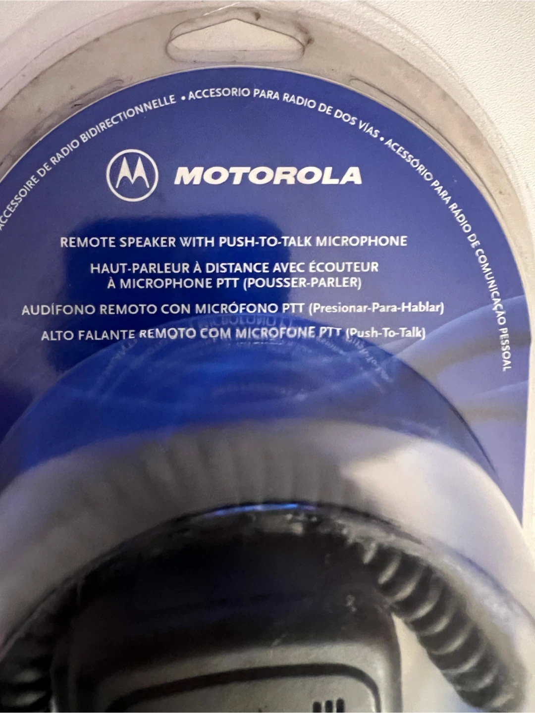 Motorola Remote Speaker with Push-to-Talk Microphone - photo 4