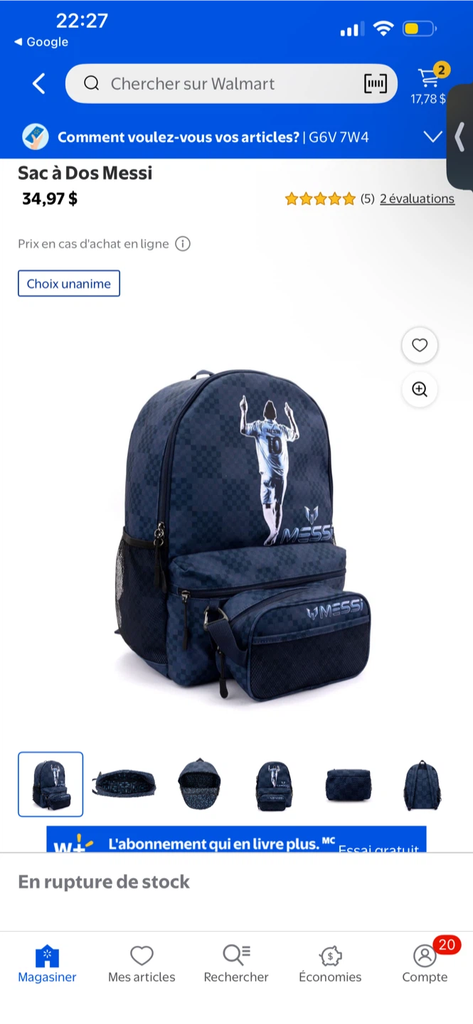 Sac à Dos Messi