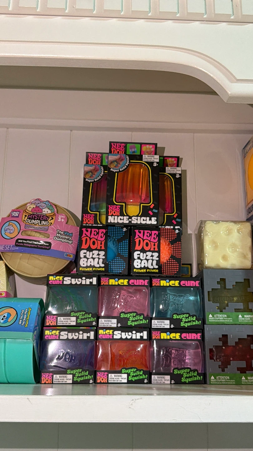 Nee Doh Nice-sicle, Fuzz Ball, Nice Cube toys