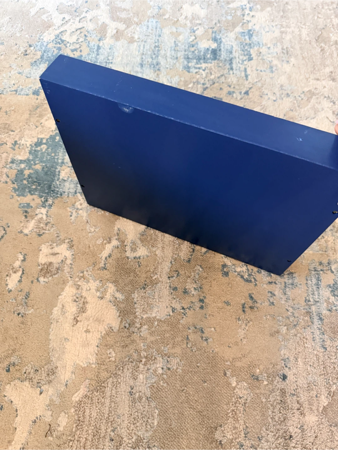 Dark Blue Serving Tray with Gold Handles - photo 2