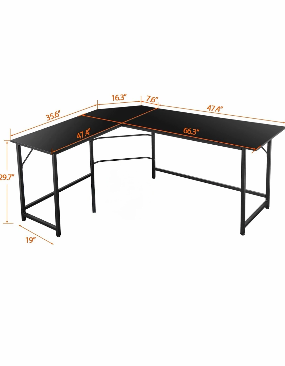L-Shaped Corner Desk - photo 3