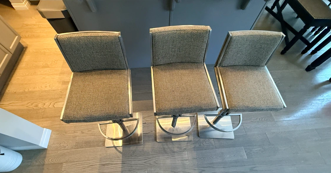 Set of 3 Modern Bar Stools