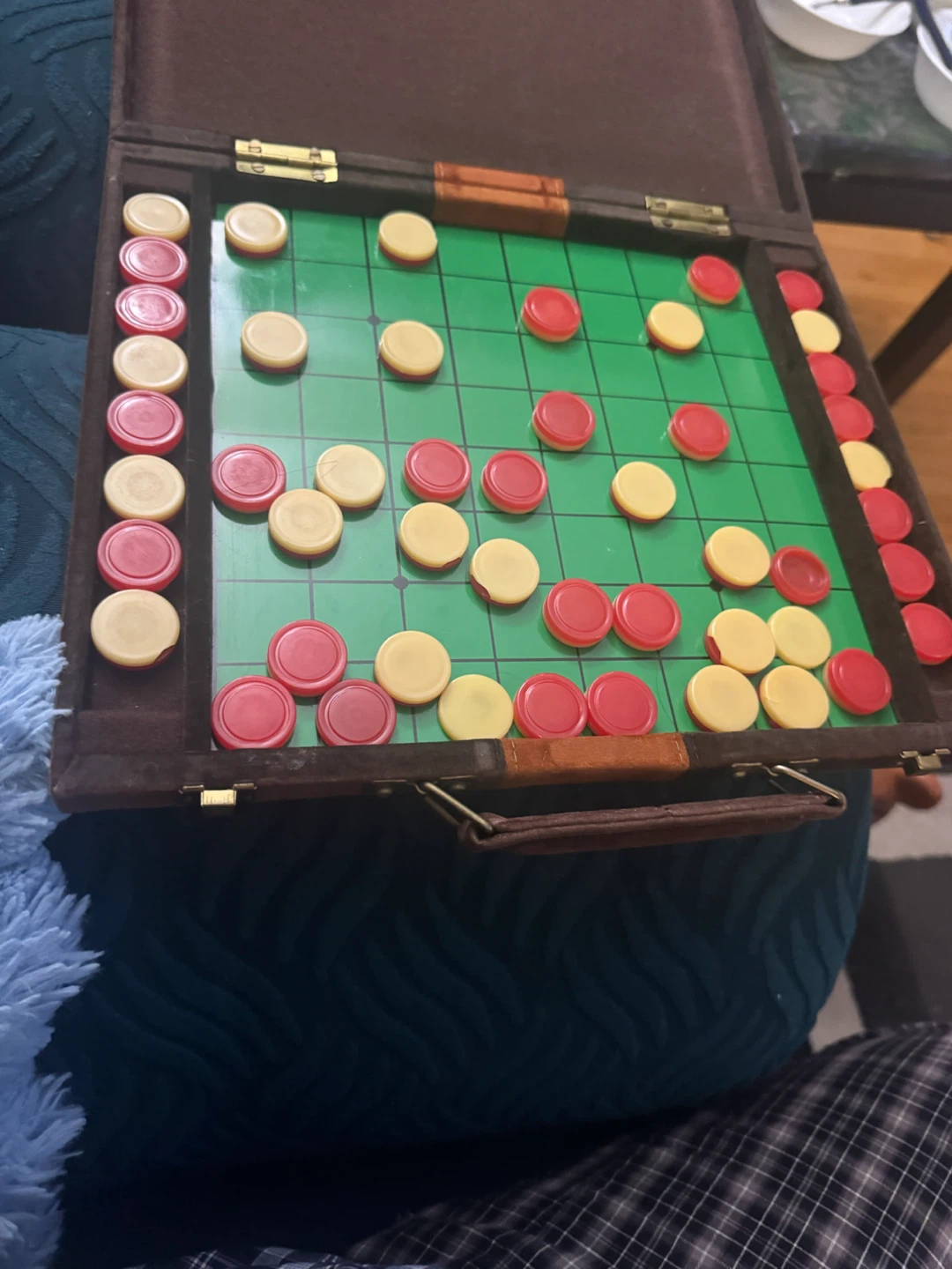 Vintage Travel Board Game Set with Pieces