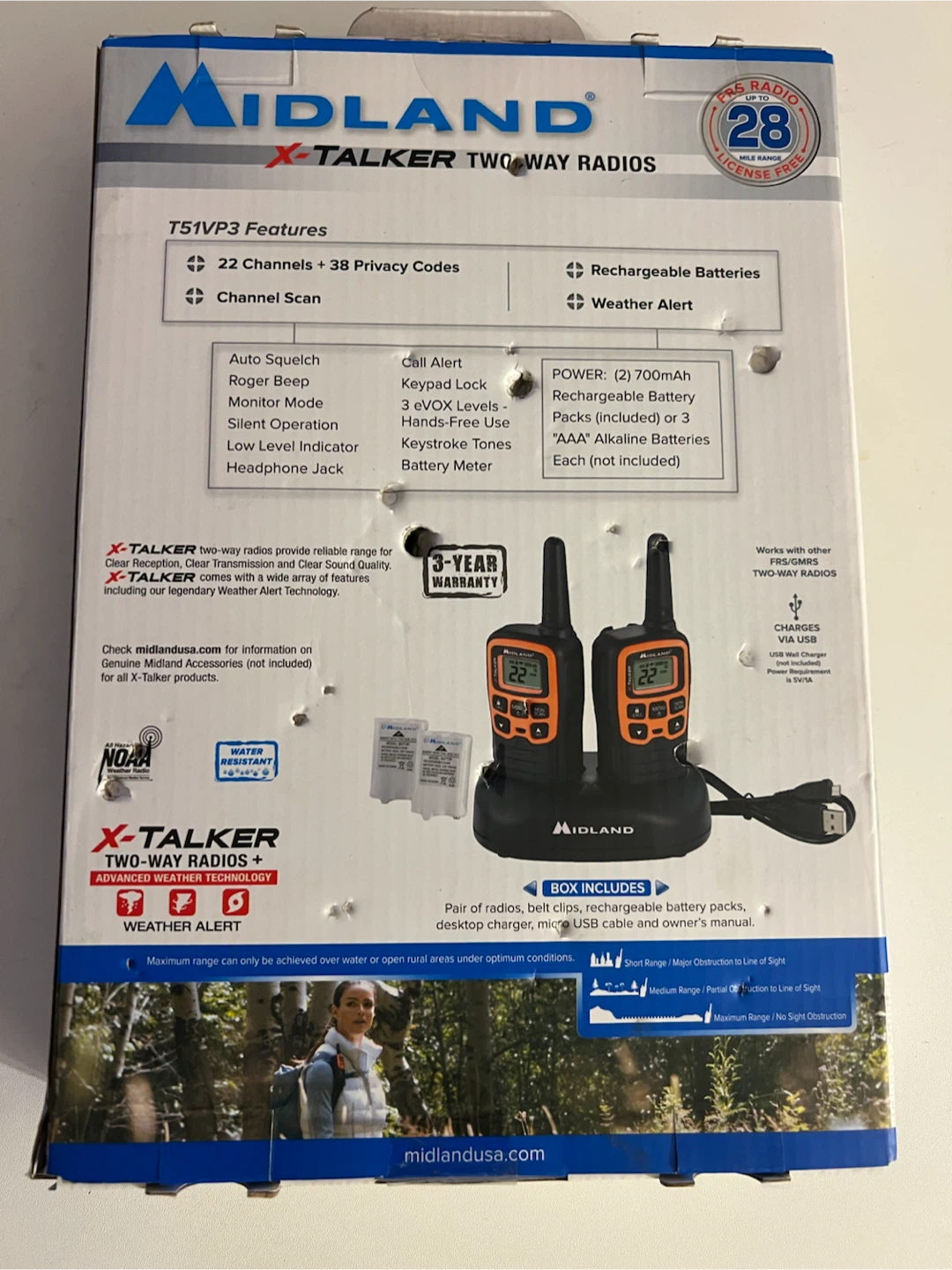 Midland X-Talker T51VP3 Two-Way Radios - Value Pack - photo 4