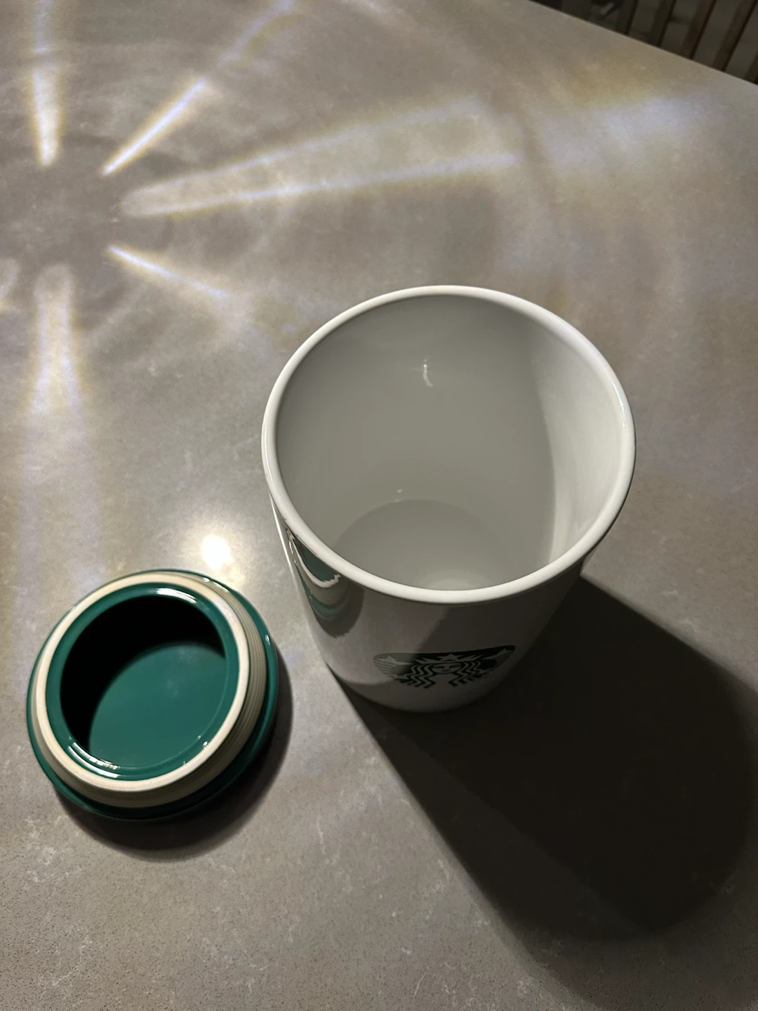 Starbucks logo cookie Jar - photo 2