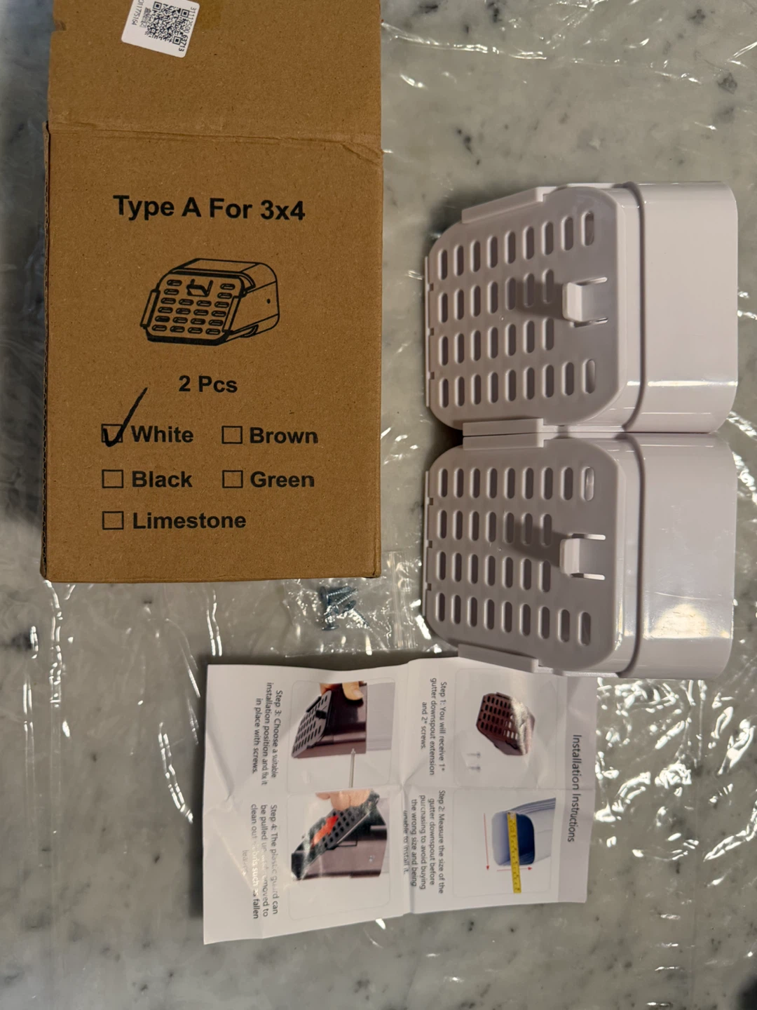 White Gutter Guard Extenders (2 Pcs) Rodent Guard - photo 2