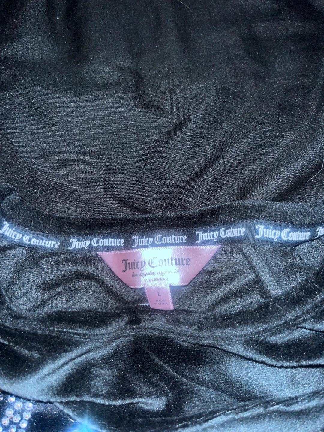 Juicy Couture Velour Track Set - Black - photo 4