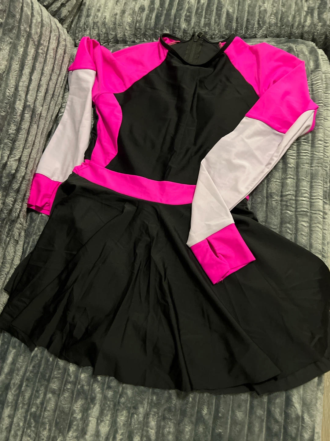 Women's Long Sleeve Swim Dress Size L