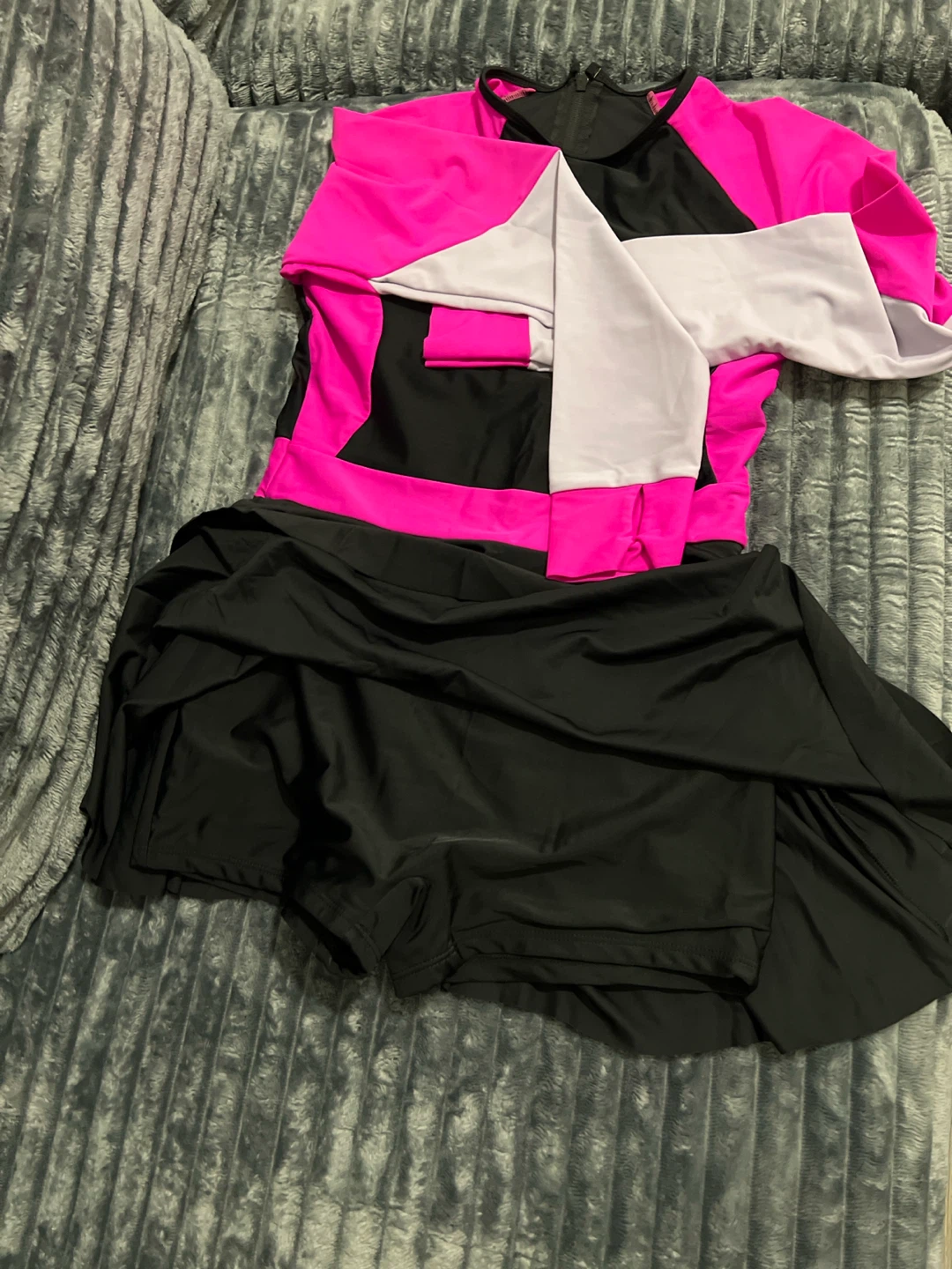 Women's Long Sleeve Swim Dress Size L - photo 2