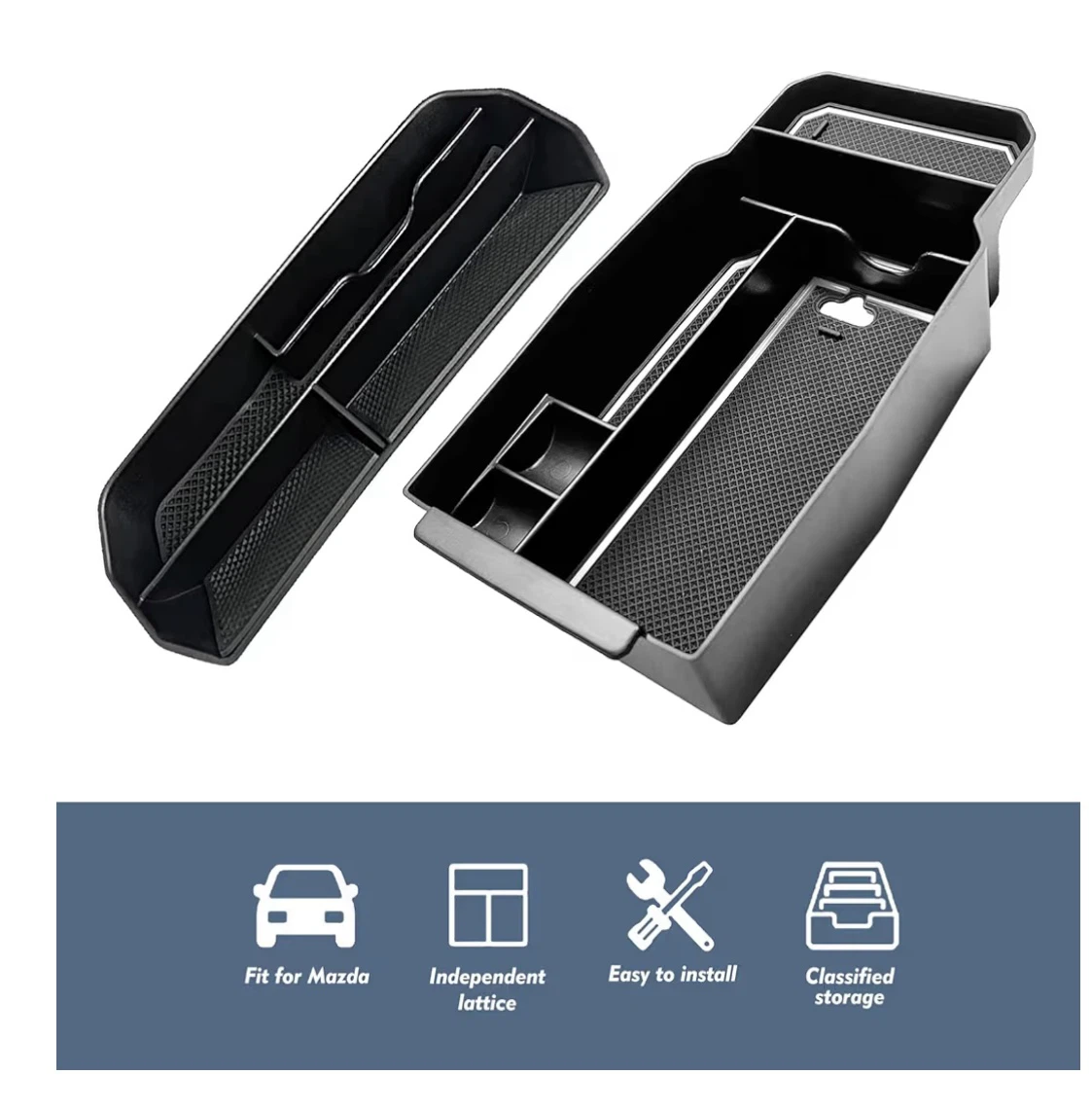 2023 Mazda CX-5 Armrest Storage Box Console Organizer Tray 2pcs - photo 5