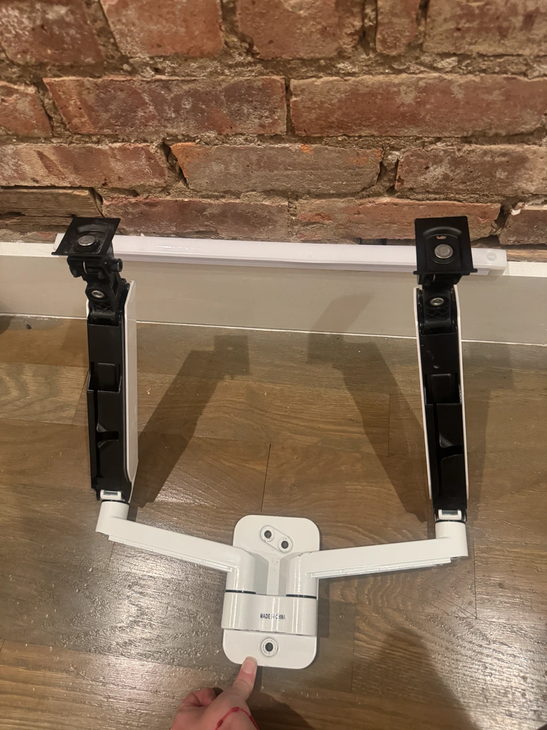Dual Monitor Desk Wall Mount Stand - photo 3