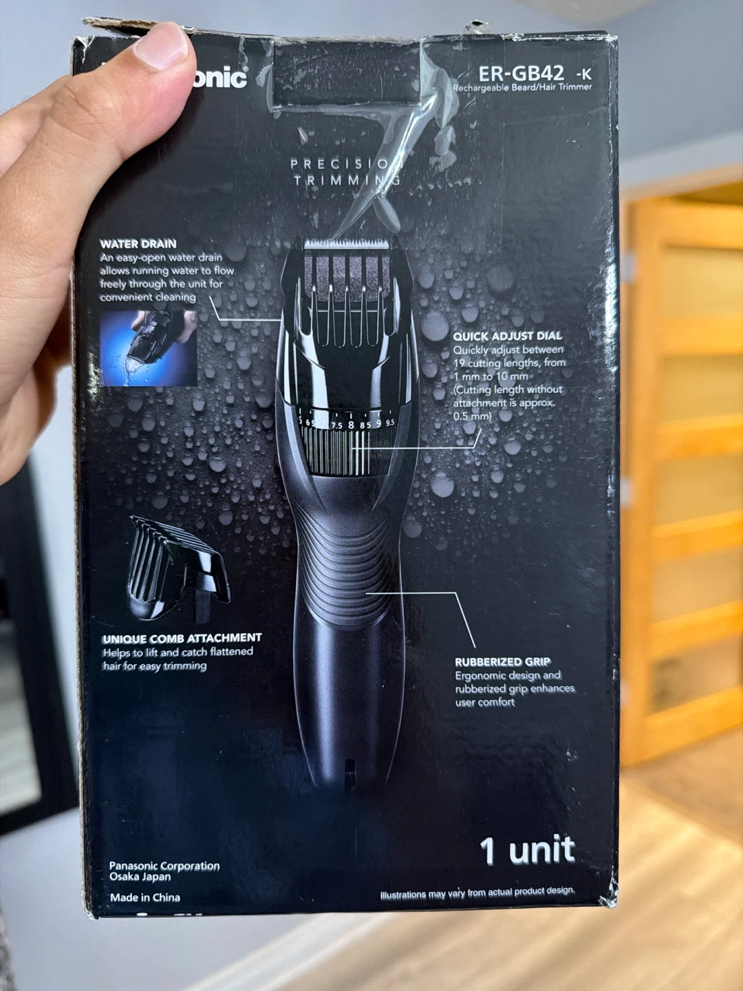 Panasonic ER-GB42-K Rechargeable Beard/Hair Trimmer
