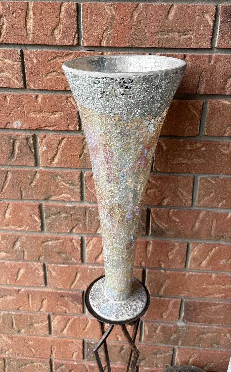 Mosaic Glass Vase