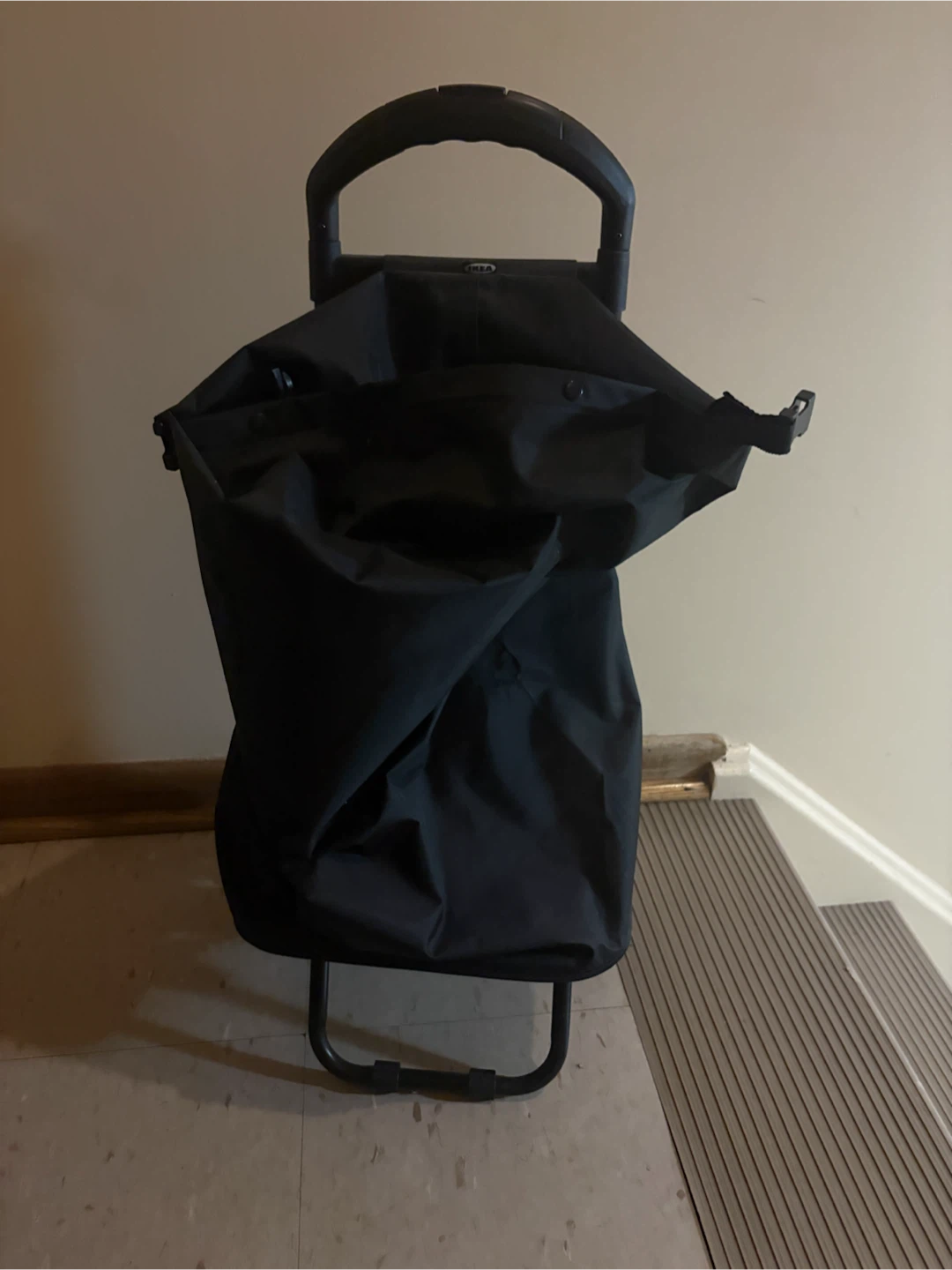 Black Shopping Trolley Cart