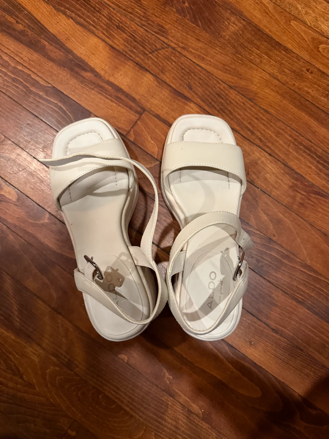 Aldo White Platform Sandals - photo 2