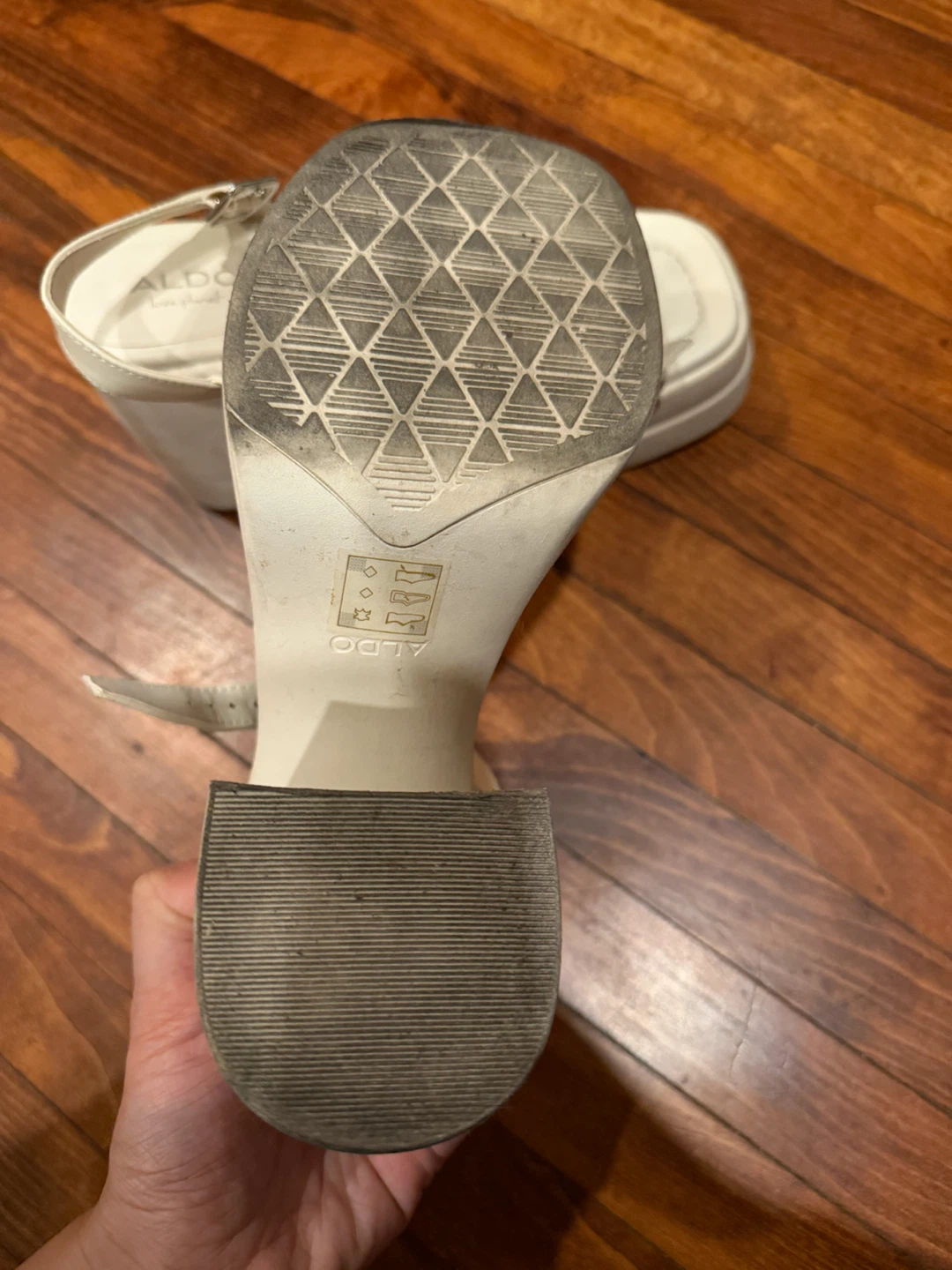Aldo White Platform Sandals - photo 3