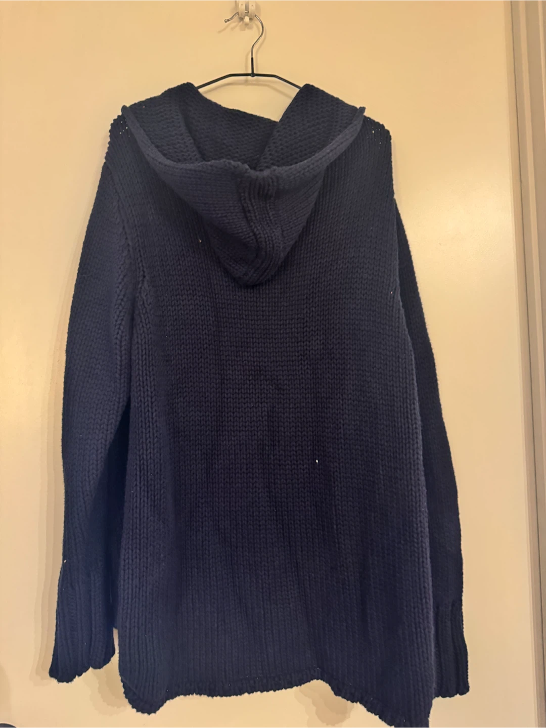 Navy Blue Knit Hoodie Tommy Hilfiger - photo 2