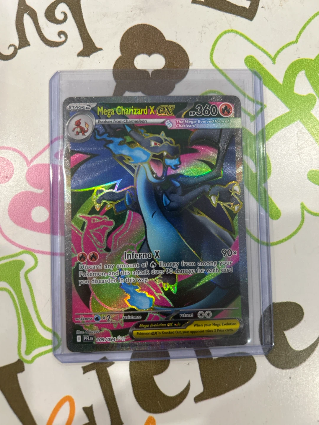 Mega Charizard X Mega Attack Rare - Phantasmal Flames