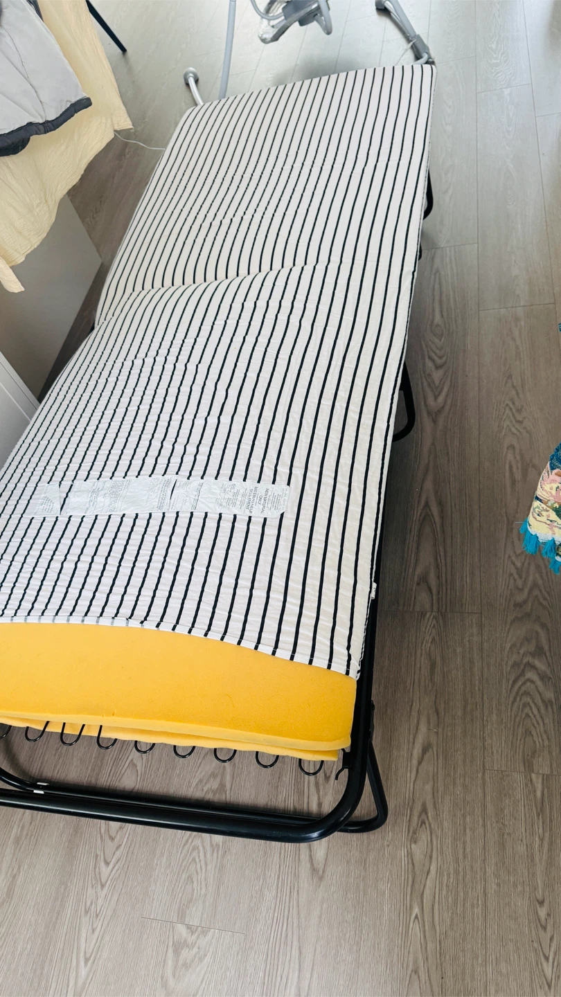Folding Bed with 2 extra  Mattress camping cot