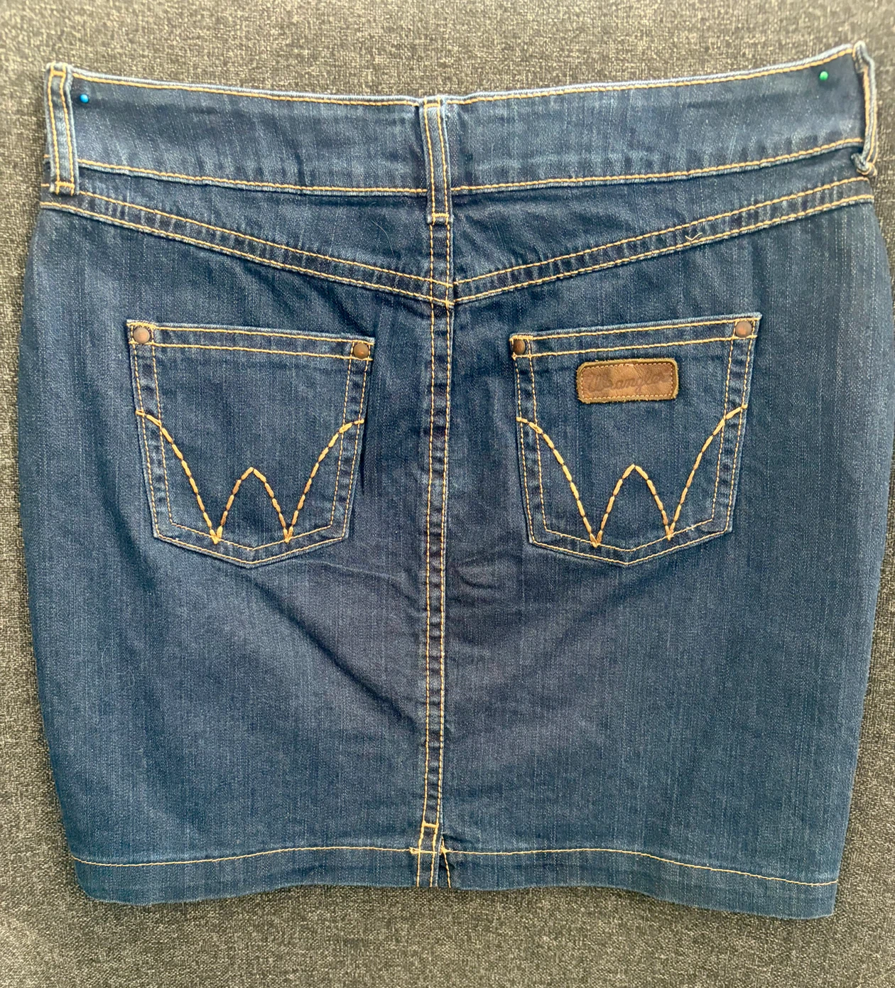 Wrangler Blue Denim Skirt Size 7 - photo 2