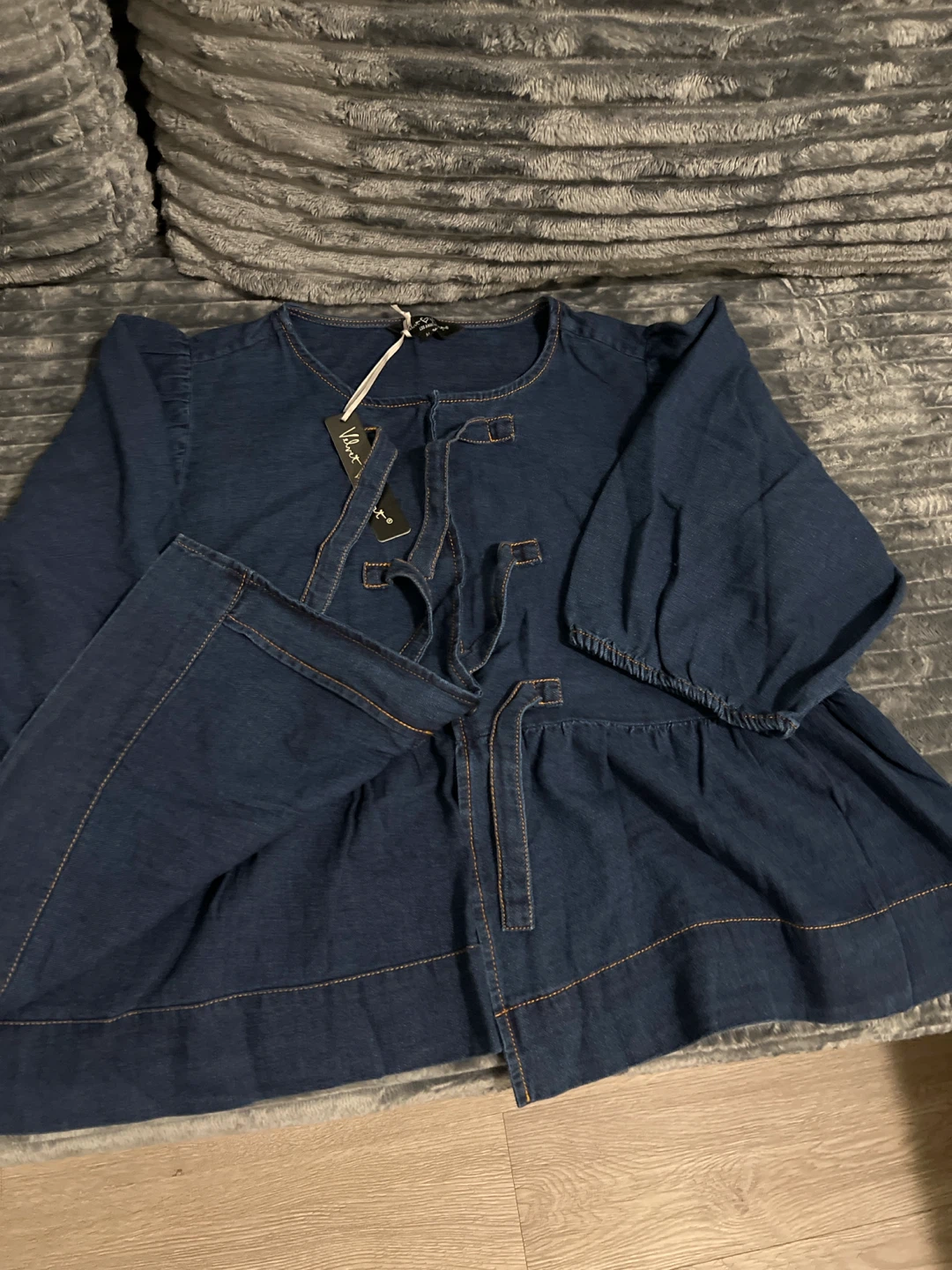 Blue Denim blouse - photo 3