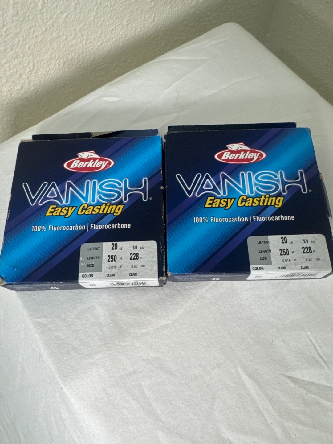 Berkley Vanish 20 lb Fluorocarbon Fishing Line (2 Pack)