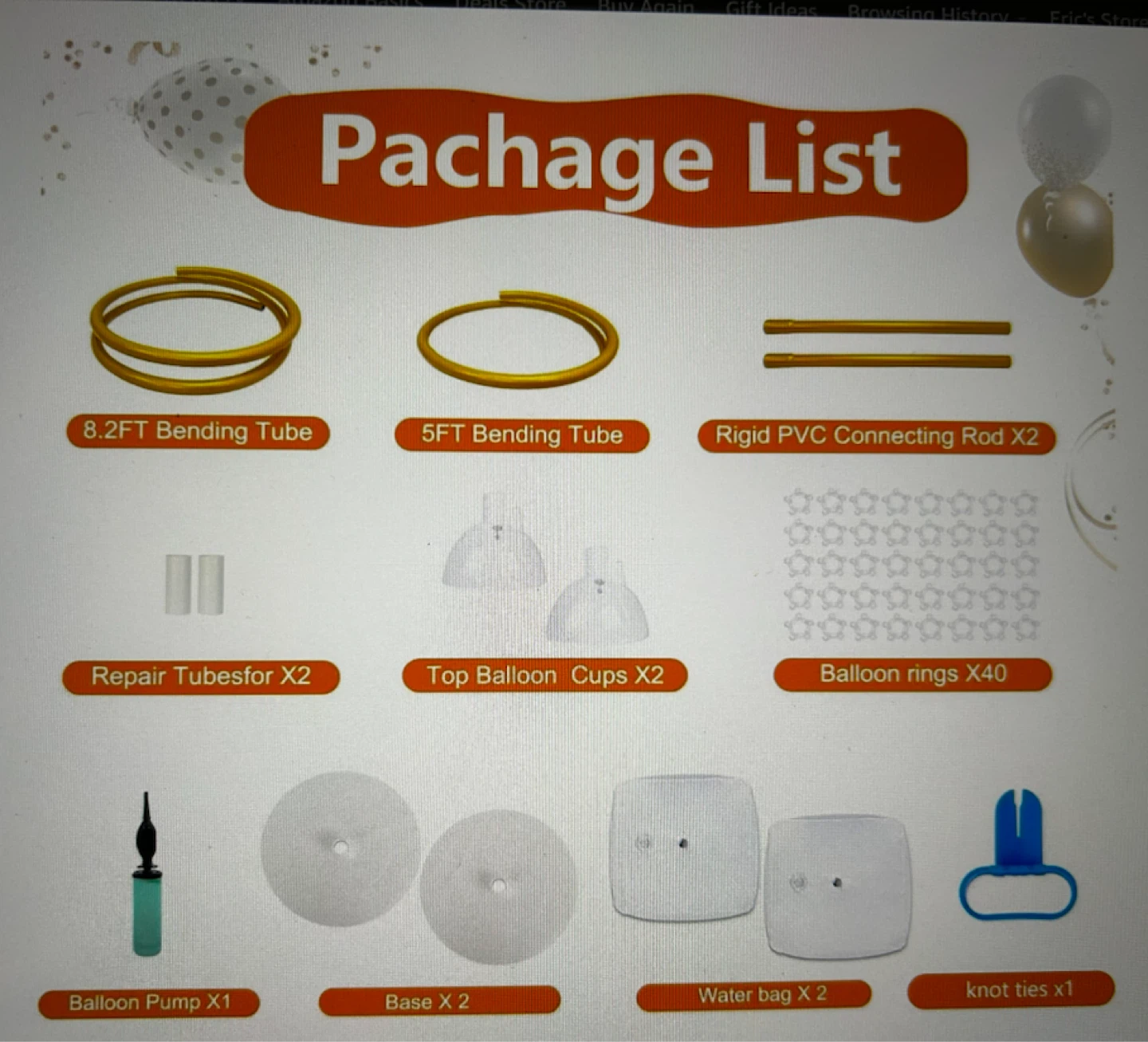 Balloon Arch Kit with Pump and Bases - photo 2