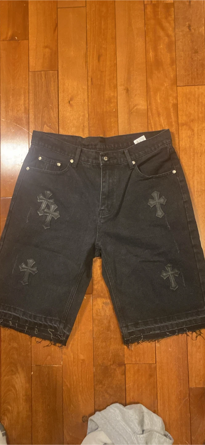 Chrome Hearts x Comme des Garçons Denim Shorts Size 34