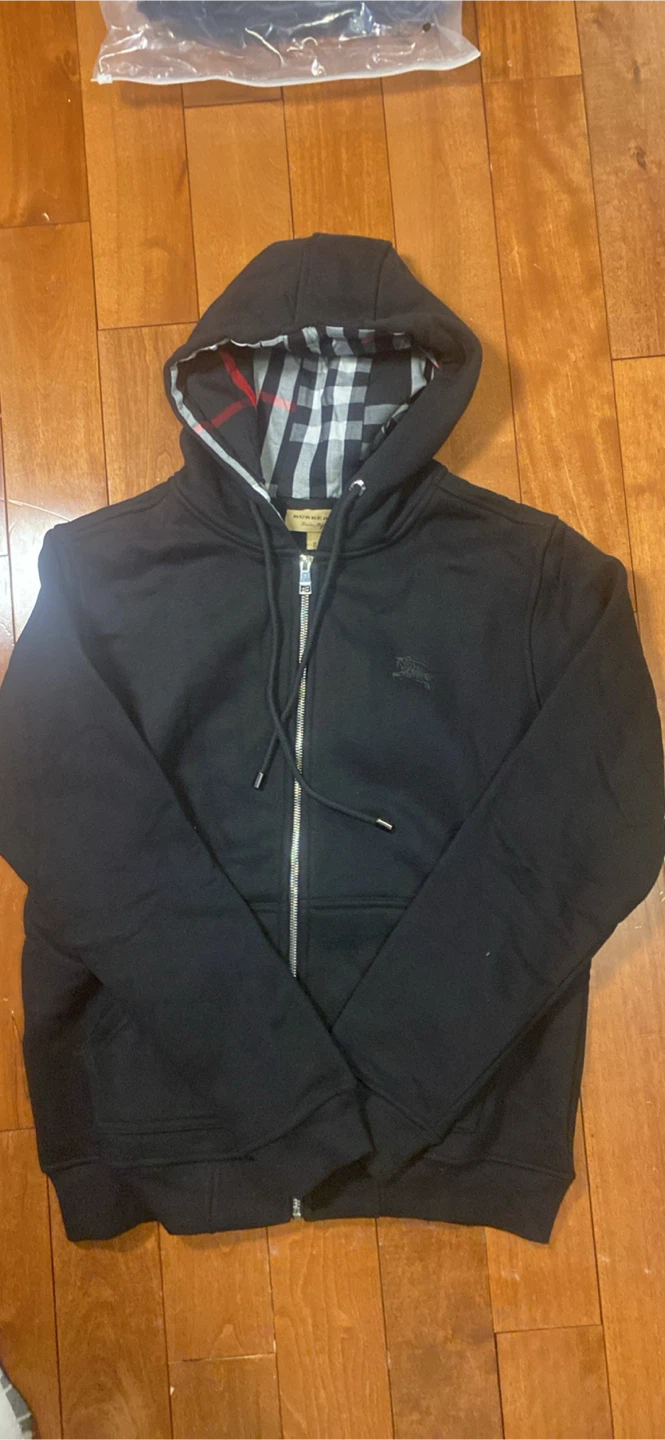 black Burberry hoodie