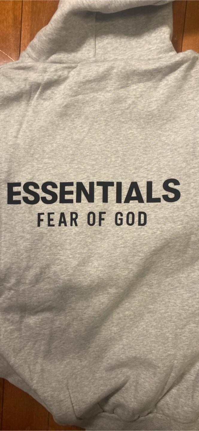 ESSENTIALS Fear of God Grey Hoodie - photo 3