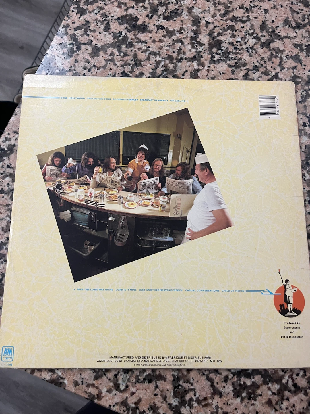 Supertramp Breakfast in America Vinyl Record - photo 2