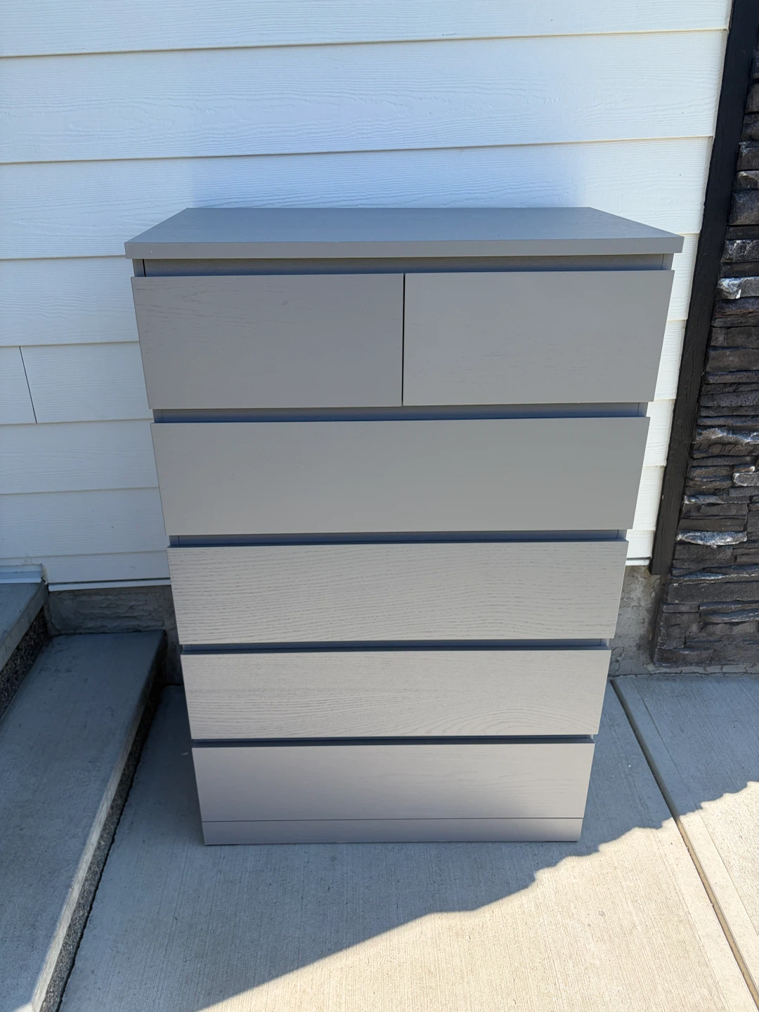 IKEA MALM Tall dresser in grey colour